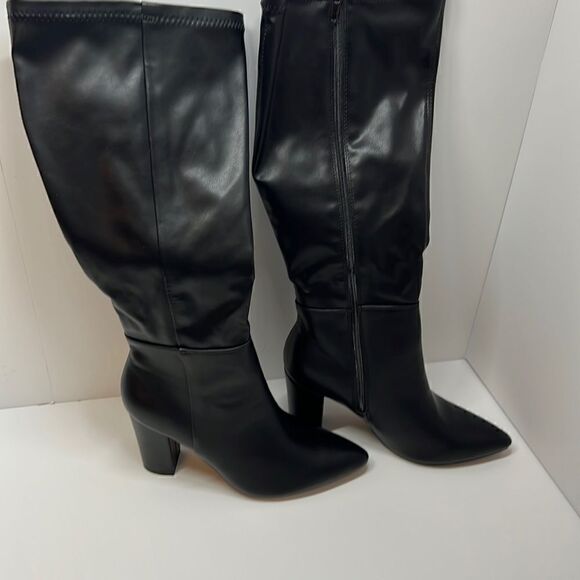 Jane and the Shoe Mabel Block Heel Tall Dress Boots size 9 - Picture 4 of 7